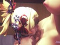 Genshin Impact Hentai Futanari - Yoimiya Blowjob with cum in her mouth to Ayaka Futanari