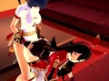 FUTA AMBER AND XIANGLING DOGGYSTYLE AND BLOWJOB GENSHIN IMPACT (3D HENTAI)
