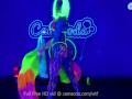 Jewelz Blu Body Paint and Masturbation show