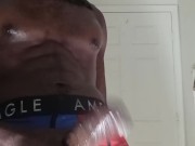 Horny guy dirty talking home alone thinking about your tight wet pussy! 2 huge cumloads!