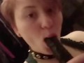 Dildo blowjob compilation- hot gothic PAWG with big tits