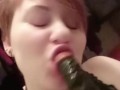 Dildo blowjob compilation- hot gothic PAWG with big tits