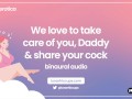 ASMR | We love to take care of you, Daddy, and share your cock [Audio Roleplay] [Threesome]
