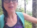 Nerdy Faery's Hiking PEE Desperation causes WET panties