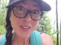 Nerdy Faery's Hiking PEE Desperation causes WET panties