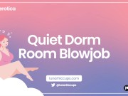 [ASMR] Quiet Dorm Room Blowjob [Audio Roleplay]