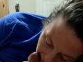 Tatoo Milf with big boobs gives an amazing blowjob until cumshot