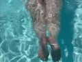 Slutty Girlfriend Flashes Tits at Public Pool 