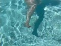 Slutty Girlfriend Flashes Tits at Public Pool 
