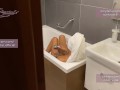 Spied on hot neighbor while she masturbated in the shower and then joined her