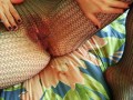Fishnet stockings up close, detailed POV, fuck me with your eyes fetish