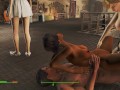 Sex with a girl in three cocks! | Fallout 4 Sex Mod