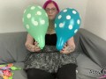 Deutsche Gothic BBW mit Luftballons - Looner Fetish, Blow to Pop, non pop... Trailer Teaser