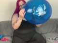 Deutsche Gothic BBW Looner video: Blow to Pop Miss Snapback Ballons