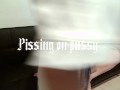 Pissing on her pussy while she masturbates (Golden Shower)