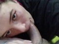 POV - I love filming myself when I give a blowjob and they fill my mouth with cum.