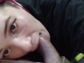 POV - I love filming myself when I give a blowjob and they fill my mouth with cum.