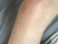 Jerking massive young cock until cumshot 