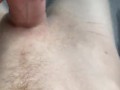 Jerking massive young cock until cumshot 