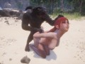 Demons Gangbang Cutie On The Beach | Gangbang Monster | 3D Porn Wild Life