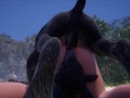 Demons Gangbang Cutie On The Beach | Gangbang Monster | 3D Porn Wild Life