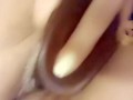 Dildo Fucking My Tight Pussy Til Extra Creamy 