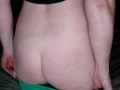 Slow motion fat ass jiggle 
