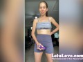 Sweaty babe JOI w/ armpits sniffing smelling panties & vibrator masturbation fetish - Lelu Love