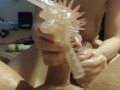 Glove Handjob - Cum Inside Glove Cumplay