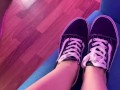 Cum on sneakers