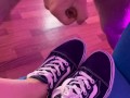Cum on sneakers
