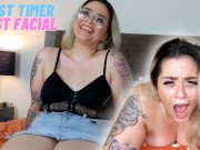 Casting Curvy: First time porn audition for thick tatted MILF