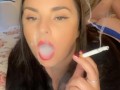 Smoking Blowjob Red Lipstick NSFW OnlyFans Teaser