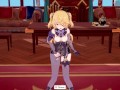 3D/Anime/Hentai. Genshin Impact: Fischl gets Fucked raw and Creampied by Diluc !!
