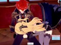 3D/Anime/Hentai. Genshin Impact: Fischl gets Fucked raw and Creampied by Diluc !!