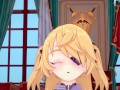 3D/Anime/Hentai. Genshin Impact: Fischl gets Fucked raw and Creampied by Diluc !!