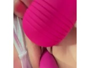 Fingers, Toys, Fuck Machine All Pussy Play Close up spray 