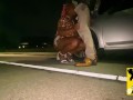 “Pranking a Stranger” Pt.2 car broke down, Mouthful of Strangers cock in the middle of the street…