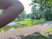 Hot fuck on bench in city park - Tonny and Mia