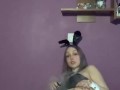 I vape in a bunny suit and masturbate pussy with vibrator