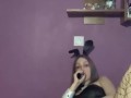 I vape in a bunny suit and masturbate pussy with vibrator