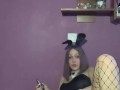 I vape in a bunny suit and masturbate pussy with vibrator