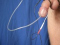 Hot orgasm from sounding ESTIM to cum in the tubule