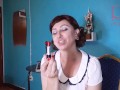 Red lipstick kissing teasing by Regina Noir. Teaser