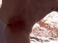 Blonde babe Okuneva shaved pussy underwater swimming