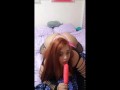 Sexy Ass BBW Nirvana Lust fucking lollipop cock then sloppy sucks 2 big cocks! bbc and bwc!