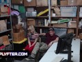 Suspicious Blonde Teen Caught Stealing Get Fucked In The Backroom