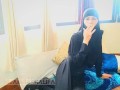 Muslim Afghan in hijab Smoking cigarette and Masturbating 