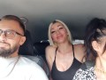 Jennyfer Stone in auto con Ladymuffin e Tommy A Canaglia