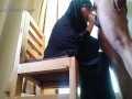 Arab Hijab Girl Sucking Hard Black Cock !! Cum Swallow